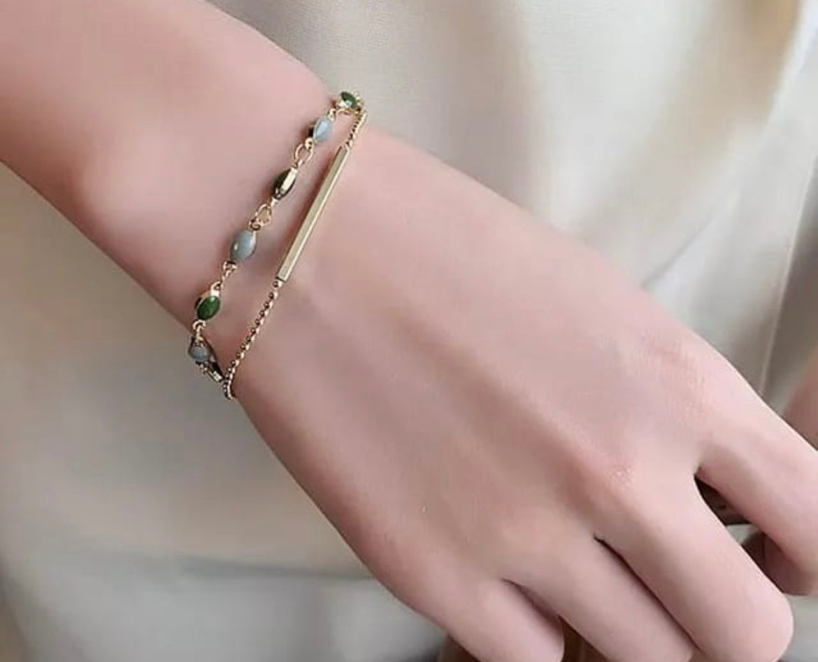 Forest Glow Double Bracelet