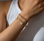 Clover Charm Double Layer Bracelet